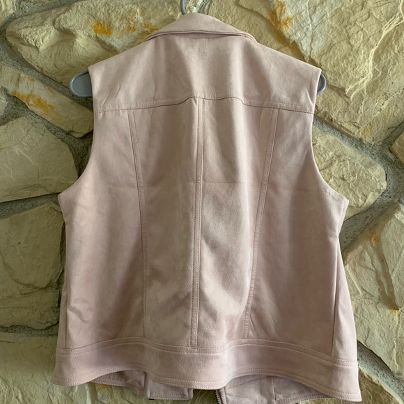 Pink Suede Vest - Picture 2 of 4